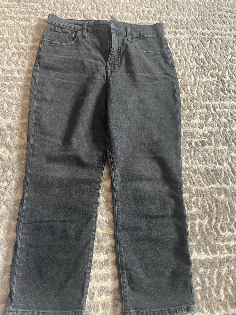 Madewell Black Cropped Ankle Jeans
